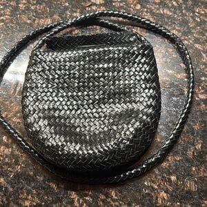 Massimo Dutti Black Crossbody Bag Minimalist Design